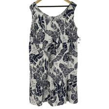 Baby Be Mine Dress Womens XL Blue Floral Scoop Neck Maternity Nursing Sundress picture