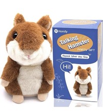 Homily Talking Hamster Repeats What You Say Plush Animal Toy Electronic Hamster picture