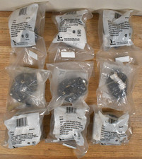 LOT of 9 NEW Vtg EAGLE Heavy Duty Universal NEMA Power Plugs NEW NOS picture