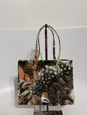 Vtg Roberto Cavalli Feather Print Plastic Tote Bag picture