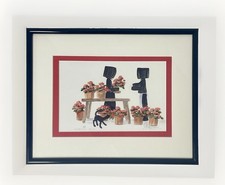 Ultra Rare Edition 2/3 Diane Graebner Signed Print Amish Folk Art Geranium Sale picture