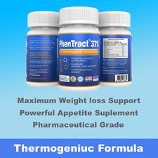 Energy Charge Fat Burner PhenTract375® Strong Rapid Burner Weight Loss 120 Tabs picture