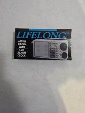 Vintage Lifelong Portable AM FM Radio Model 845 LCD Alarm Clock High Performance picture