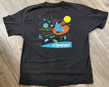 vintage 1990s Compaq Computer promo graphic t-shirt Sz XL picture