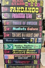 Something Weird Video Lot of 12 VHS Sexploitation Girlie Vintage Videos OOP picture