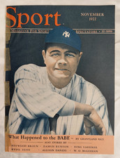 Scarce c. 1948 Babe Ruth SPORT Magazine 