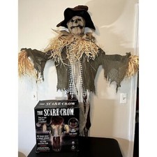 VIDEO Tekky Toys The Scare-Crow Animatronic Jump Scare RARE Halloween Prop *READ picture
