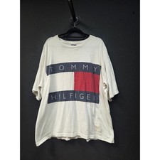 Vintage 1990s Tommy Hilfiger Big Flag Tee Size XL picture