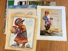 Vintage African American Litho Prints Art Lot 68 16x20 Slavery History Culture picture