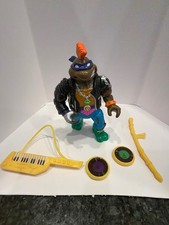 1991 TMNT Punker Don 100% Complete Vintage Playmates Donatello Accessories picture