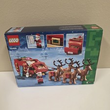 NEW in BOX LEGO 40499 Retired Santa's Sleigh w/ Reindeer Christmas Building Kit picture