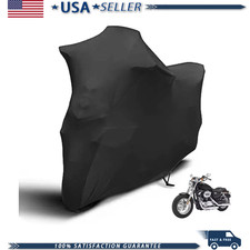 Motorcycle Cover Indoor Stretch Soft Motorbike Cover 116 inch Dustproof picture
