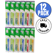 12-PK GUM Delicate Post-Surgical Operation Toothbrush 317, Super-Soft Bristles picture