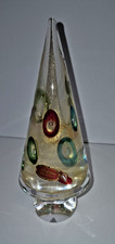 Vintage Cenedese Murano Christmas Tree Paperweight Sculpture 1753 picture