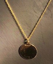 Vintage Jacoby-bender 1/20  12k Gold Filled  Round Pendant With N/C Chain 20