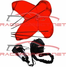 DRAG RACING 12' PARACHUTE SPRING LOADED DRAG SAFETY CHUTE RED RACERDIRECT picture