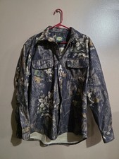 Vintage Cabela’s Mossy Oak Camo Heavy Shirt Size L  picture
