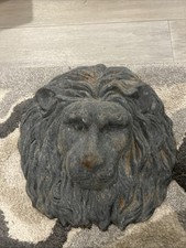 Vintage Cast Iron Lion Face 12x12 picture