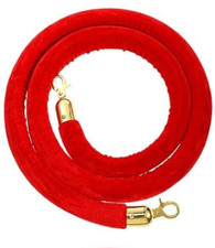 6 Foot Red Velvet Rope 1.2