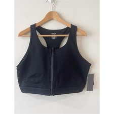 Torrid Tru Low Impact Wireless Black Front-Zip Sports Bra Women’s size 3X picture