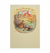 Thanksgiving Greeting Card • For Anyone • Give thanks to you • Sweet Wildlife picture