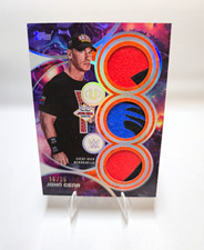 RARE 2026 Topps Universe WWE John Cena Triple Relics Orange Warp 16/25 STR-JC picture