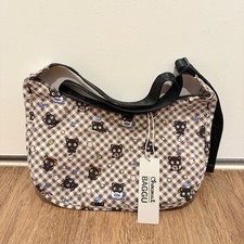 BAGGU Sanrio Chococat Gingham Medium Nylon Crescent Bag UO Exclusive IN HAND picture
