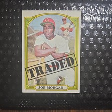 Topps 1972 Topps Joe Morgan #752 Cincinnati Reds Baseball Card High # Traded picture