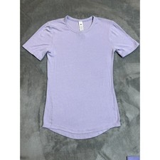 Lululemon Hold Tight Short-Sleeve Shirt Lavender Frost Size 4 athleisure gym picture