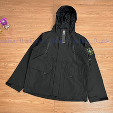 Stone Island Hooded Windbreaker Black Size L picture