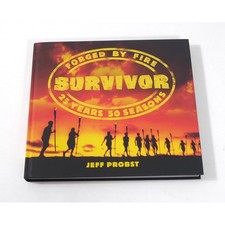 Survivor Book Multi Forged By Fire 25 Years 50 Seasons Jeff Probst Signed picture