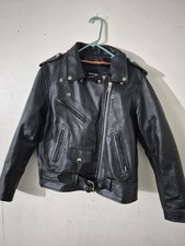 Milwaukee Leather Motorcycle Jacket Women XL Black Braided Zip Liner picture