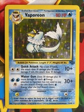 Vaporeon 12/64 Jungle Holo Rare Unlimited Pokemon WOTC LP picture
