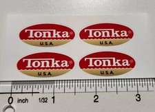 Tonka Vintage Oval Logo Sticker 1970 To 1973, Size 1.5 Inch Mighty Tonka  picture