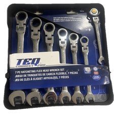 TEQ Correct Pro By GearWrench 7 Pc SAE Combo Ratcheting Wrench Flex Set - 9700 picture