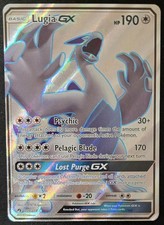 Lugia GX 207/214 S&M Lost Thunder Full Art Ultra Rare Holo Pokémon TCG 2018 NM picture