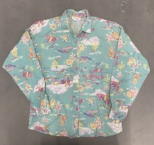 Vintage Womens  M all over print Roper Shirt Cowboy Boot Western Rodeo Read** picture