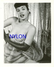 RARE BETTIE PAGE VINTAGE 1950's 4 x 5 PHOTOGRAPH BY ALLEN COBERT picture