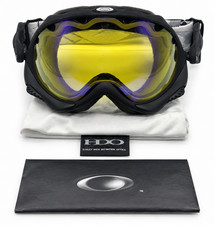 Oakley Wisdom Snow Goggles Black H.I. Yellow Lens 02-809 New In Box HDO picture