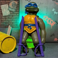 TMNT (Playmates, 1996) Vintage LEONARDO Stretch Figure 100% COMPLETE Authentic  picture