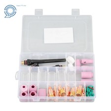 63Pcs TIG Welding Torch Kit Stubby Gas Lens #10 Glass Cup For WP-17/18/26 picture