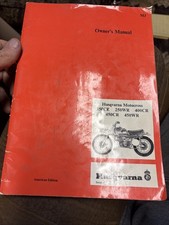 1972 Husqvarna Husky Owners Manual American Edition For 250CR/WR 400CR 450CR/WR picture