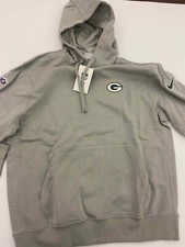 GREEN BAY PACKERS Men's Nike Heather Gray Logo Pullover Hoodie NWT picture