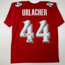 Facsimile Autographed Brian Urlacher New Mexico Red Jersey Size Men's XL picture