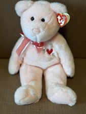 “RARE” 2004 Ty Beanie Buddy SWEETEST The Bear - VINTAGE - NMWMT 14” PE Pellets picture