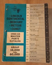 Lincoln Continental Mercury Meteor Comet Master Parts Catalog 1960 - 1964 picture