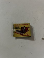 Vintage Massey Harris Combine Tractor Groton SD Farm Advertising Matchbook picture