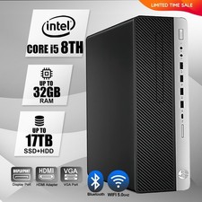 HP Desktop Computer PC i5 8TH,up to 32GB RAM 17TB SSD HDD, Windows 11,WIFI picture