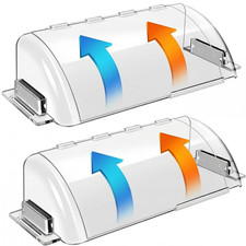 2 Pack Adjustable Air Vent Deflector-9”To15.5” Magnetic Floor Vent Covers for AC picture