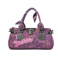 Von Dutch Bree Handbag Purple NWT Y2K Grunge Punk  Shoulder Bag picture